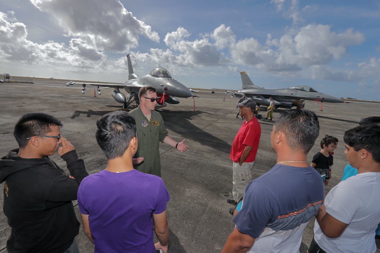 Guam in Photos 2019 - April - Air Force invites community to check out F-16s